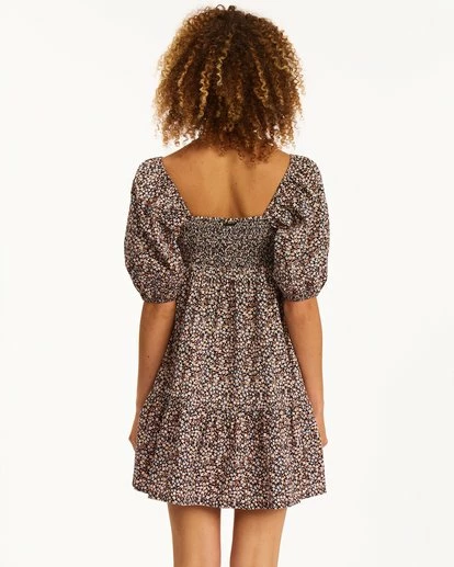 BILLABONG Be Mine Babydoll Dress SALT CRYSTAL 7 BILLABONG Be Mine Babydoll Dress SALT CRYSTAL - Image 7