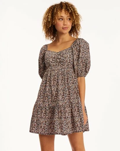 BILLABONG Be Mine Babydoll Dress SALT CRYSTAL 5 BILLABONG Be Mine Babydoll Dress SALT CRYSTAL - Image 5