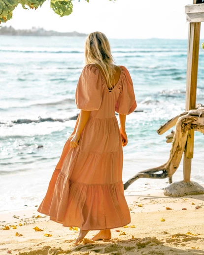 BILLABONG Endless Shore Maxi Dress OFF BLACK 3 BILLABONG Endless Shore Maxi Dress OFF BLACK - Image 3