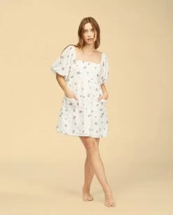 BILLABONG Wrangler Forget Me Not Dress SALT CRYSTAL -Women Clothing Shop abjwd00264 billabongw scs frt1