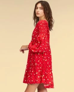 BILLABONG Wrangler Falling For You Dress CLASSIC RED -Women Clothing Shop abjwd00265 billabongw rqq0 sd1