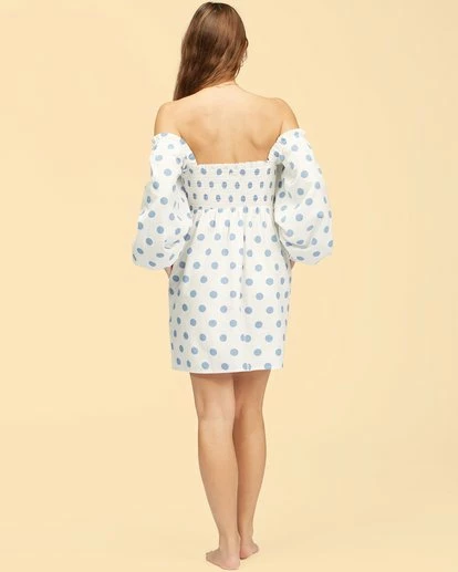 BILLABONG Wrangler Bellflower Dress SALT CRYSTAL 4 BILLABONG Wrangler Bellflower Dress SALT CRYSTAL - Image 4