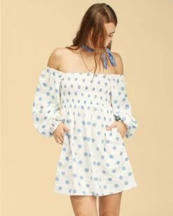 BILLABONG Wrangler Bellflower Dress SALT CRYSTAL
