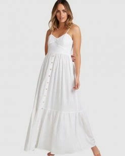 BILLABONG Franca Midi Dress WHITE