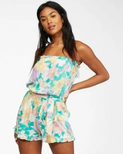 BILLABONG Flower Days Romper SALT CRYSTAL