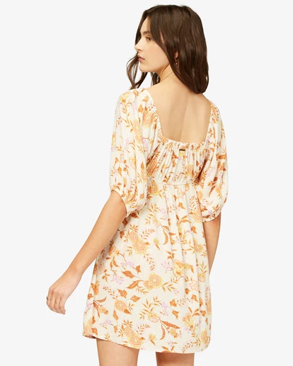 BILLABONG With Love Babydoll Dress ANTIQUE WHITE 3 BILLABONG With Love Babydoll Dress ANTIQUE WHITE - Image 3
