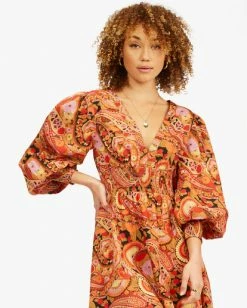 BILLABONG Perfect Paisley Mini Dress MULTI -Women Clothing Shop abjwd00324 billabongw mul dtl1