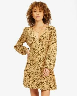 BILLABONG Days On End Mini Dress EMERALD