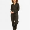 BILLABONG Go With The Flow Jumpsuit OFF BLACK