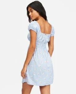 BILLABONG Wildflower Mini Dress RAIN DROP -Women Clothing Shop abjwd00352 billabongw rad bck1