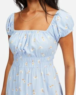 BILLABONG Wildflower Mini Dress RAIN DROP -Women Clothing Shop abjwd00352 billabongw rad dtl1
