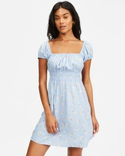BILLABONG Wildflower Mini Dress RAIN DROP