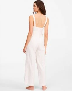 BILLABONG Sandy Cove Jumpsuit SALT CRYSTAL -Women Clothing Shop abjwd00357 billabongw scs bck1