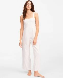 BILLABONG Sandy Cove Jumpsuit SALT CRYSTAL