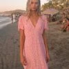BILLABONG Short And Sweet Mini Dress PINK SUNSET