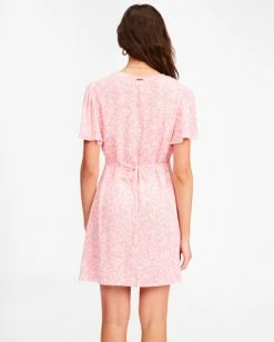 BILLABONG Short And Sweet Mini Dress PINK SUNSET 8 BILLABONG Short And Sweet Mini Dress PINK SUNSET -Women Clothing Shop abjwd00371 billabongw mfz0 bck1