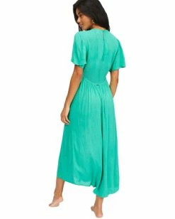 BILLABONG Jet Set Midi Dress WHITE/MULTI 11 BILLABONG Jet Set Midi Dress WHITE/MULTI -Women Clothing Shop abjwd00375 billabongw gpp0 bck1