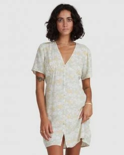BILLABONG Melody Dress HONEY DEW -Women Clothing Shop abjwd00383 billabongw gbq0 frt2