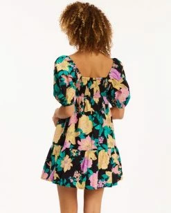 BILLABONG Be Mine Dress SALT CRYSTAL -Women Clothing Shop abjwd00391 billabongw blk bck1