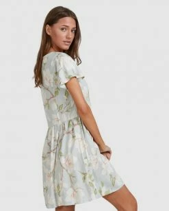 BILLABONG Moonflower Mini Dress MINT -Women Clothing Shop abjwd00398 billabongw mnt sd2