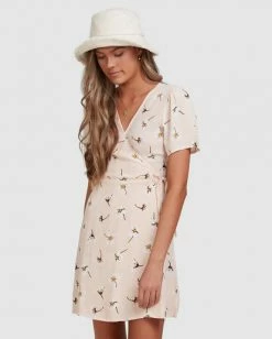 BILLABONG Feelin Peachy Mini Dress PEACHES -Women Clothing Shop abjwd00405 billabongw pec frt2