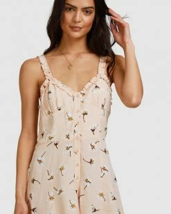 BILLABONG Feelin Peachy Romper PEACHES -Women Clothing Shop abjwd00407 billabongw pec dtl1