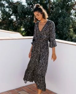 BILLABONG Good Vibrations Maxi Dress OFF BLACK