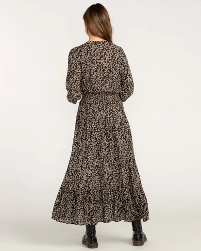 BILLABONG Good Vibrations Maxi Dress OFF BLACK 3 BILLABONG Good Vibrations Maxi Dress OFF BLACK - Image 3