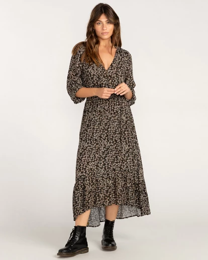 BILLABONG Good Vibrations Maxi Dress OFF BLACK 2 BILLABONG Good Vibrations Maxi Dress OFF BLACK - Image 2