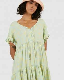BILLABONG Hot Tropics Mini Dress SEA BLUE -Women Clothing Shop abjwd00414 billabongw seb dtl1