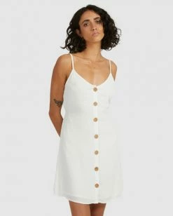 BILLABONG Sweet For Ya Mini Dress SALT CRYSTAL -Women Clothing Shop abjwd00415 billabongw scs frt2