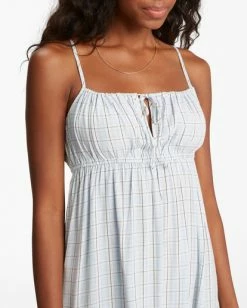 BILLABONG Feelin Blue Mini Slip Dress RAIN DROP -Women Clothing Shop abjwd00442 billabongw rad dtl1