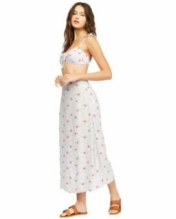 BILLABONG Flirty Daze Midi Skirt ICE BLUE -Women Clothing Shop abjwk00116 billabongw icb sd1