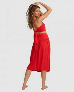 BILLABONG Mrs. Miller Skirt FIESTA RED -Women Clothing Shop abjwk00129 billabongw ftr bck1