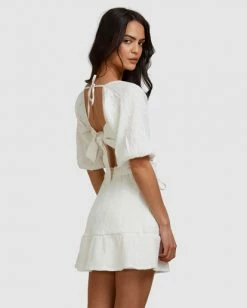 BILLABONG Island Mini Skirt WHITE -Women Clothing Shop abjwk00135 billabongw wht sd2