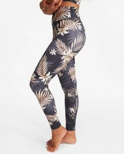 BILLABONG Safari Nights Leggings BLACK PEBBLE -Women Clothing Shop abjwr00142 billabongw bpb dtl1