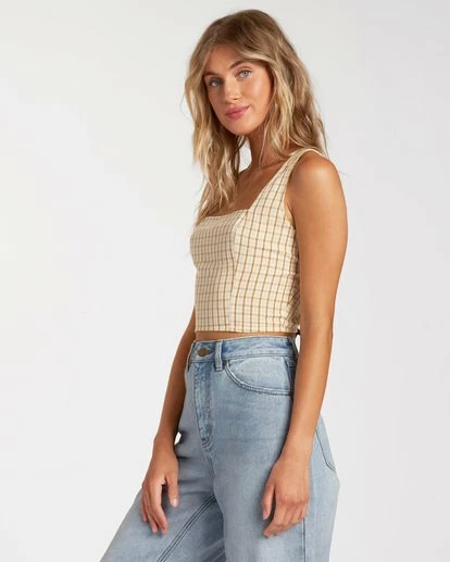 BILLABONG Check It Crop Top MULTI 2 BILLABONG Check It Crop Top MULTI - Image 2