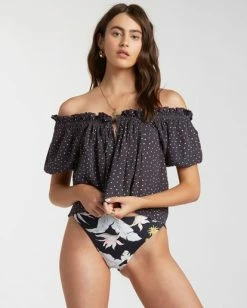 BILLABONG Sunny Skies Top CELEDON GREEN -Women Clothing Shop abjwt00133 billabongw ofb frt1