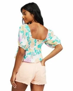 BILLABONG In Your Dreams Top SALT CRYSTAL -Women Clothing Shop abjwt00182 billabongw scs bck1