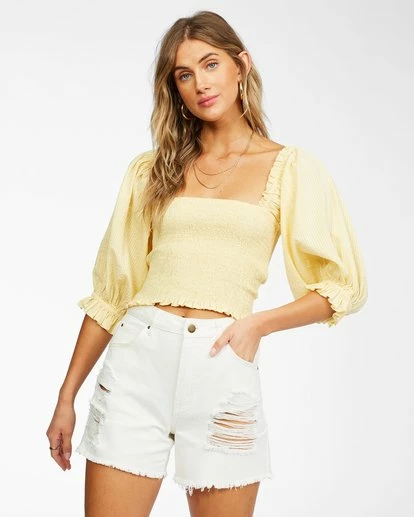 BILLABONG Feeling Groovy Top SUNBEAM 3 BILLABONG Feeling Groovy Top SUNBEAM - Image 3