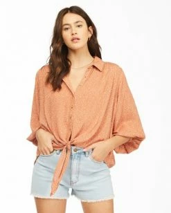 BILLABONG Easy Beat Blouse Top COCONUT