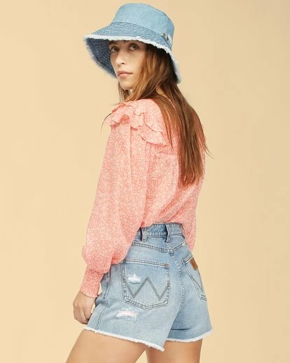 BILLABONG Wrangler Carefree Top VINTAGE ROSE 3 BILLABONG Wrangler Carefree Top VINTAGE ROSE - Image 3