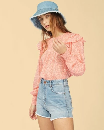 BILLABONG Wrangler Carefree Top VINTAGE ROSE 2 BILLABONG Wrangler Carefree Top VINTAGE ROSE - Image 2
