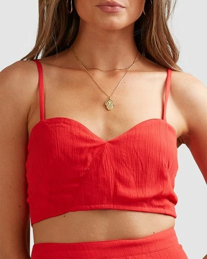 BILLABONG Mrs. Miller Top FIESTA RED 5 BILLABONG Mrs. Miller Top FIESTA RED - Image 5