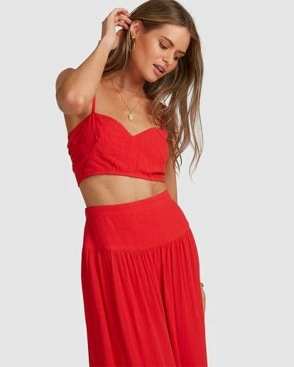 BILLABONG Mrs. Miller Top FIESTA RED 1 BILLABONG Mrs. Miller Top FIESTA RED