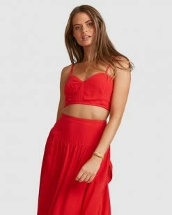 BILLABONG Mrs. Miller Top FIESTA RED 8 BILLABONG Mrs. Miller Top FIESTA RED -Women Clothing Shop abjwt00217 billabongw ftr frt2