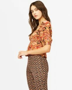 BILLABONG You Wish Crop Top MULTI -Women Clothing Shop abjwt00222 billabongw mul sd1