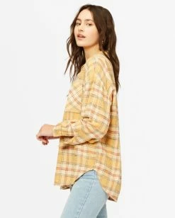 BILLABONG Easy Breezy Long Sleeve Top MULTI -Women Clothing Shop abjwt00227 billabongw gdd sd1
