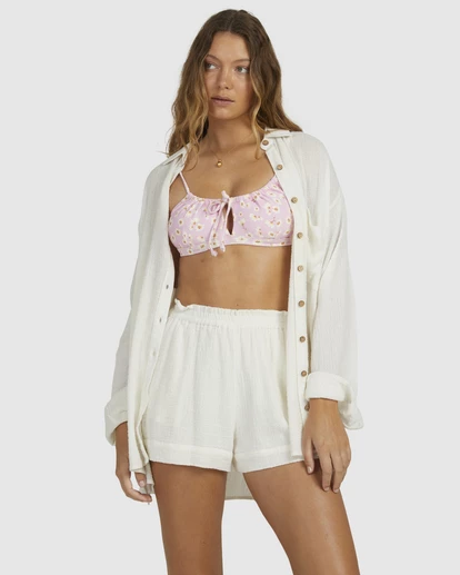 BILLABONG In The Tide Striped Button-Down Shirt SALT CRYSTAL 2 BILLABONG In The Tide Striped Button-Down Shirt SALT CRYSTAL - Image 2