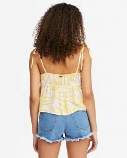 BILLABONG Hey There Cropped Cami Top SUNBURST -Women Clothing Shop abjwt00263 billabongw srt bck1